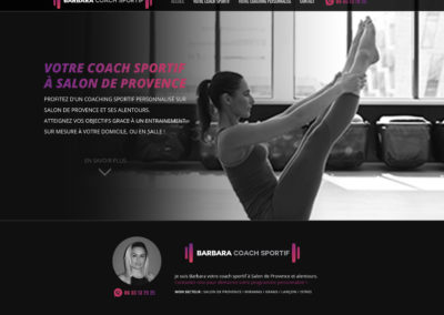 Création de site Internet Barbara coach sportif