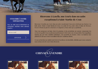 Création du site Internet Ecurie Lynella - Web design Istres