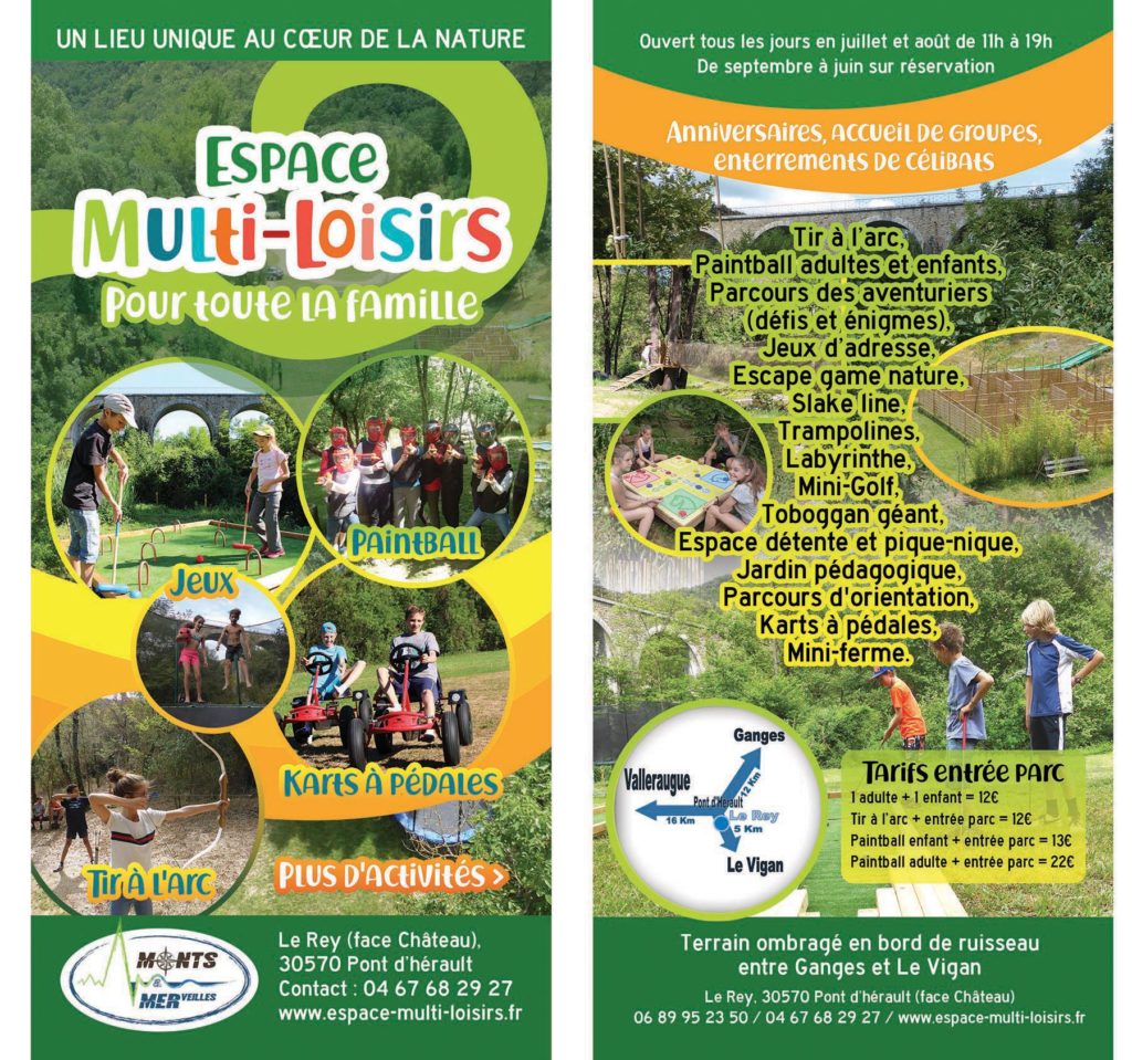 Création flyer Espace Multi-Loisirs - Parc de loisirs