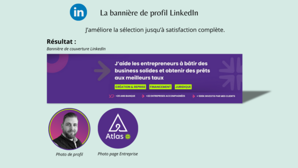 Glow-up création graphique optimisation d'un ton profil LinkedIn