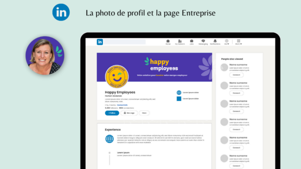 Glow-up création graphique optimisation d'un ton profil LinkedIn