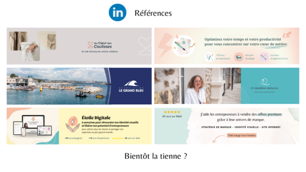 Glow-up création graphique optimisation d'un ton profil LinkedIn