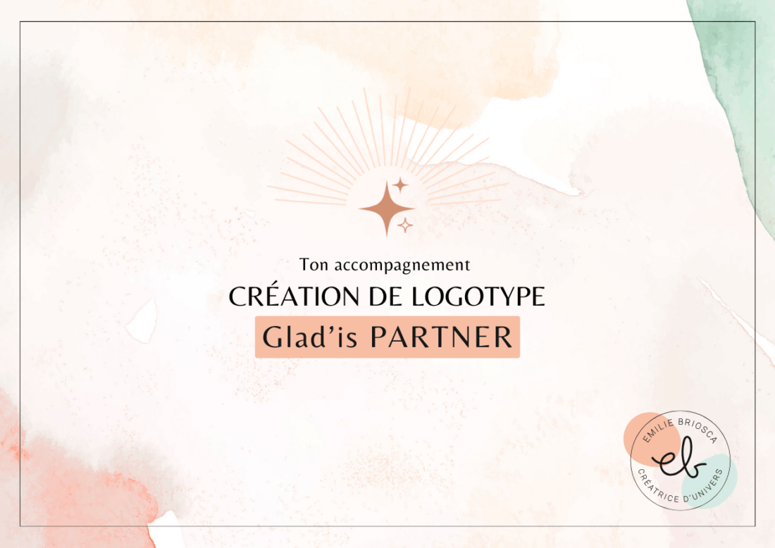 Création du logo Glad is PARTNER