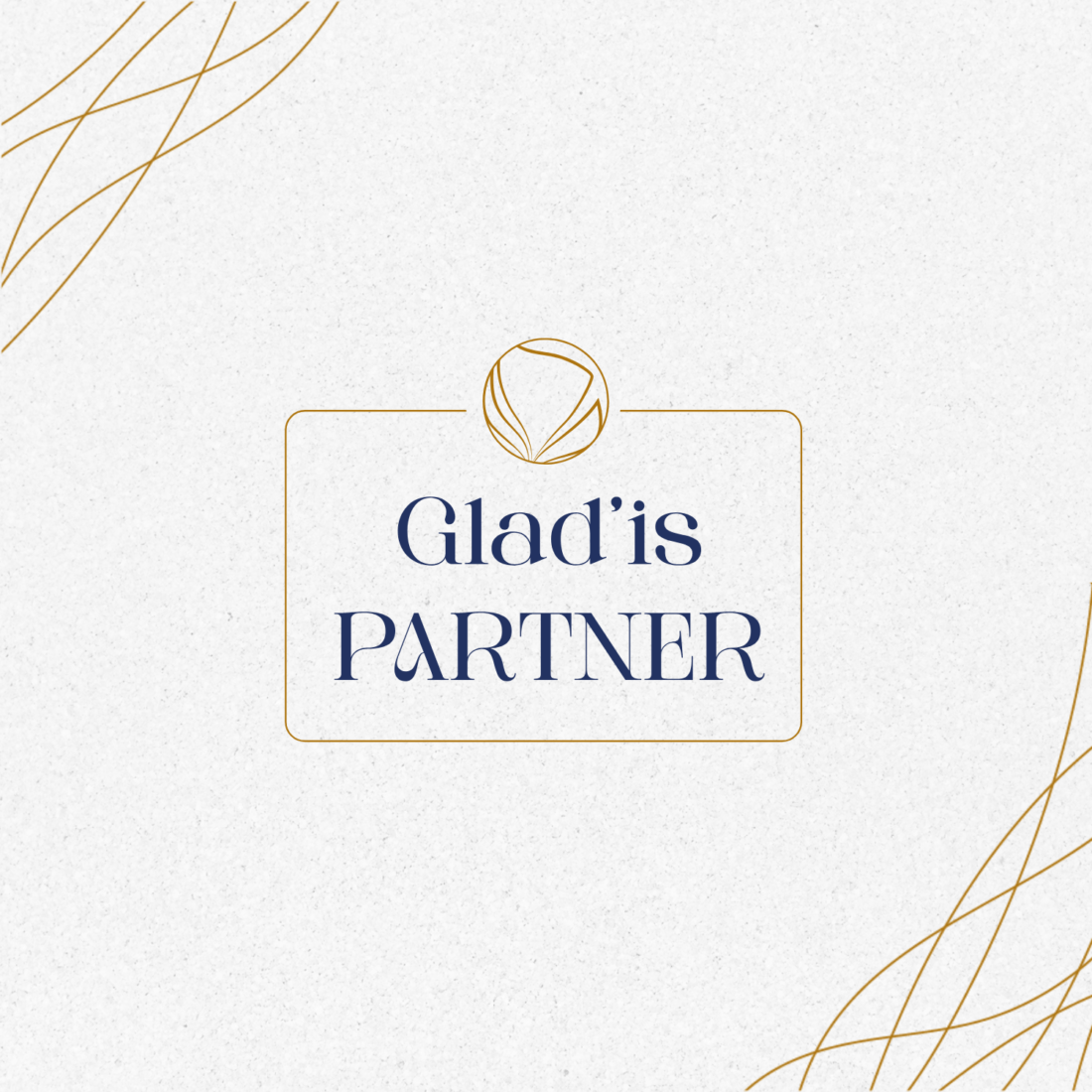 identité visuelle logo Glad is Partner