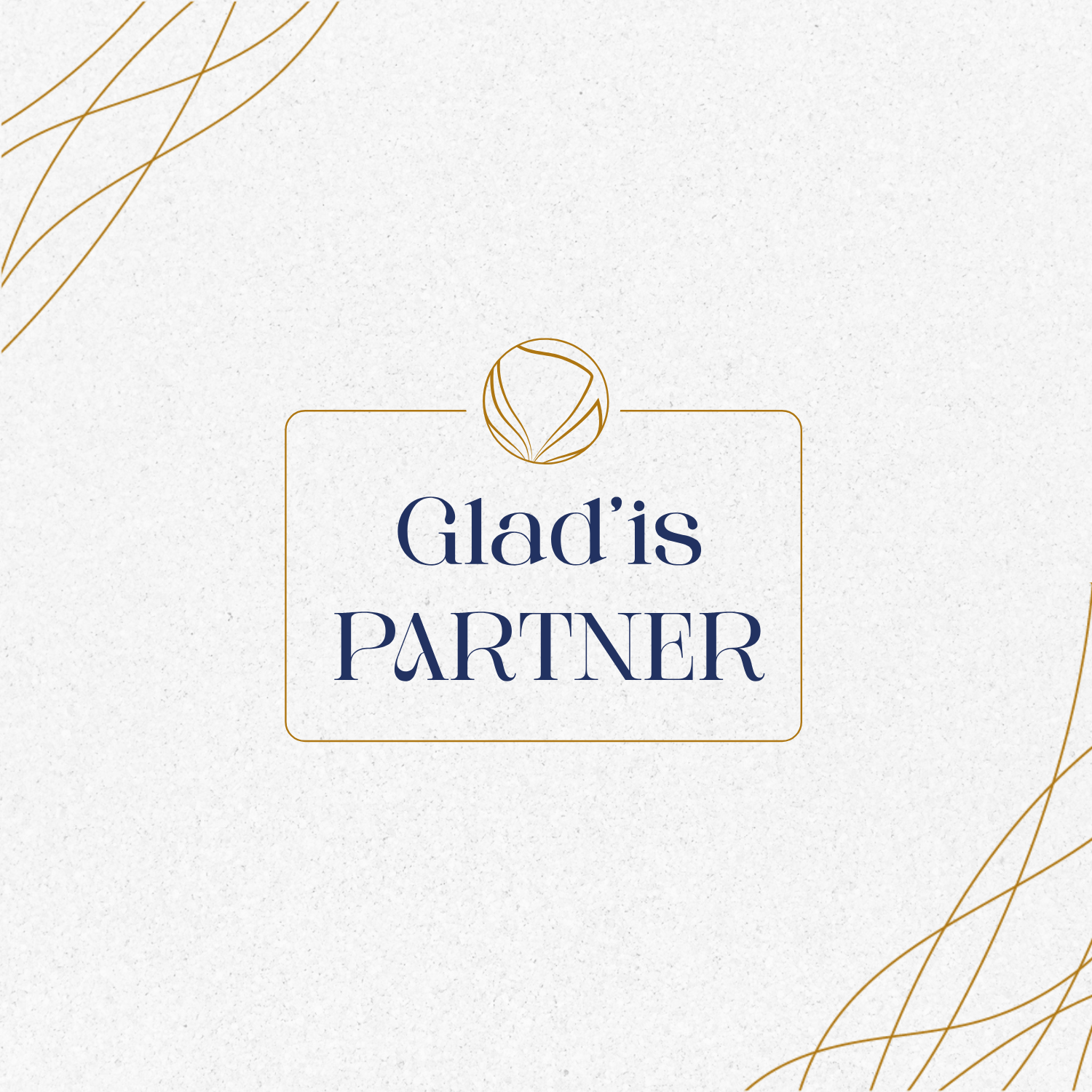 identité visuelle logo Glad is Partner